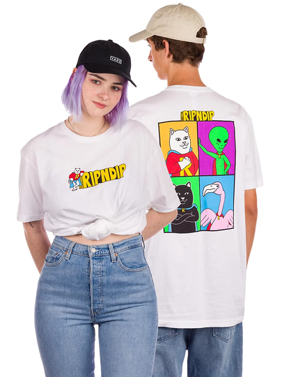 RIPNDIP We Can Be Hero'S T-Shirt valkoinen