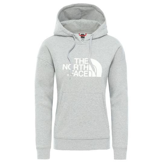 The North Face W Light Drew Peak Hoodie - Tnf Light Grey Heather-tnf Whi - Naiset - S