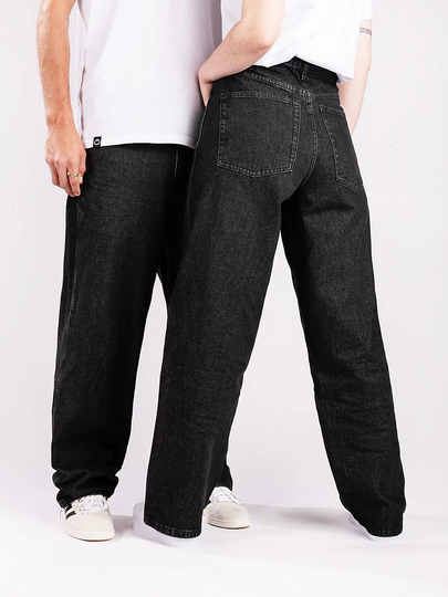 Blue Tomato Denim Baggy Jeans musta