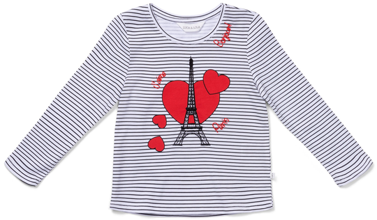 Luca & Lola Margherita Paita, White/Black Stripes 86-92