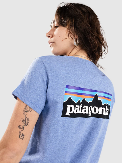 Patagonia P-6 Logo Responsibili T-Paita sininen