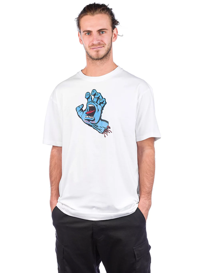 Santa Cruz Screaming Hand T-Shirt valkoinen