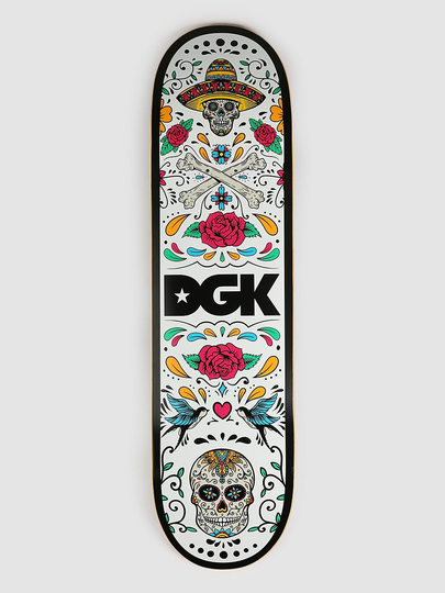DGK Calaveras 8.25" Skateboard Deck valkoinen