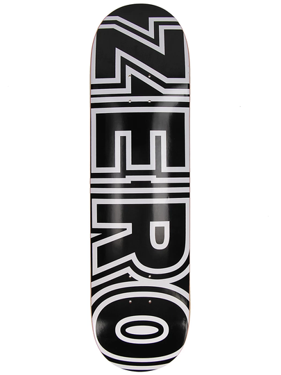 Zero Bold Black 8.25" Skateboard Deck musta