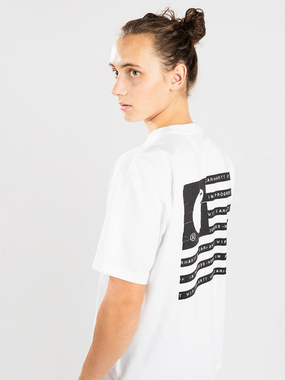 Carhartt WIP Label State Flag T-Shirt valkoinen
