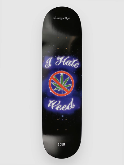 Sour Solution Barney Hater 8.25" Skeittilaudan dekki musta