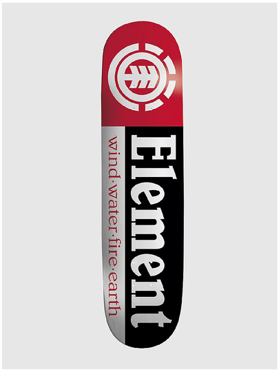 Element Section Black Shape 9 7.75" Skeittilaudan dekki kuviotu