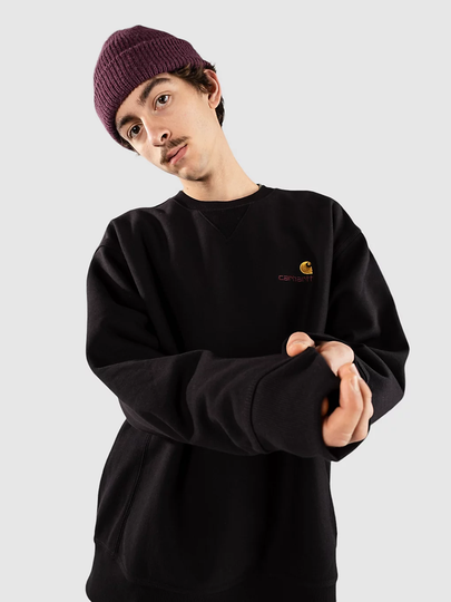 Carhartt WIP American Script Neulepaita musta