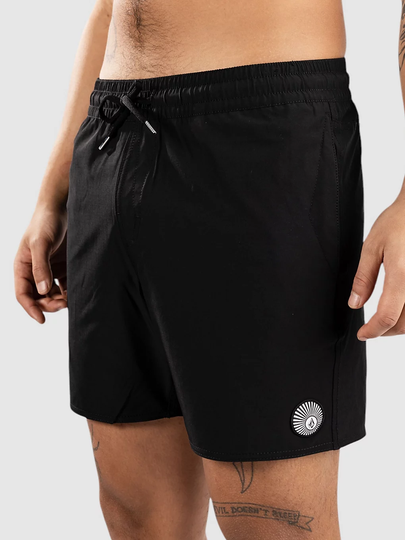 Volcom Lido Solid Trunk 16 Surffishortsit musta