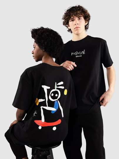 Macba Life Skateboy T-paita musta