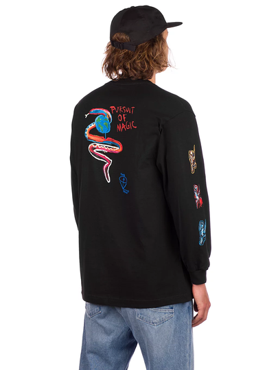 Brixton BB Time Machine Long Sleeve T-Shirt musta