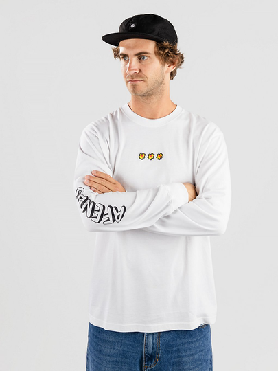 Afends Globe Long Sleeve T-Shirt valkoinen