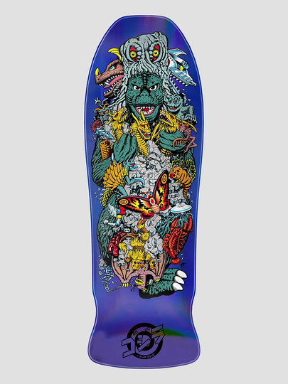 Santa Cruz X Godzilla Kaiju Roskopp 10.125" Skeittilaudan dekki kuviotu