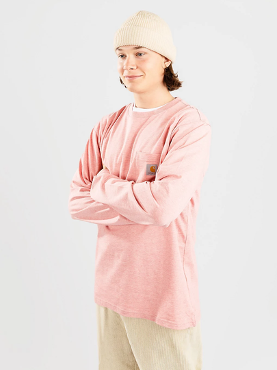 Carhartt WIP Pocket Long Sleeve T-Shirt pinkki