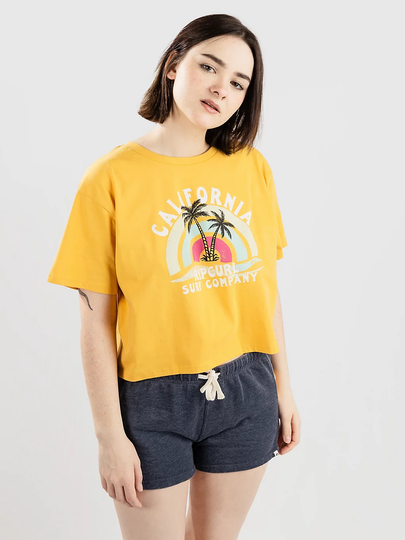 Rip Curl Sunny Paradise Crop Tee T-Shirt keltainen