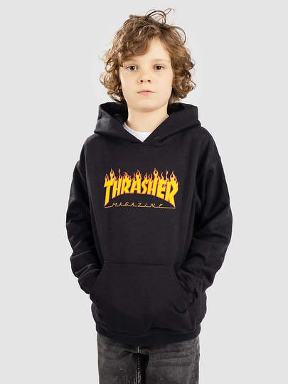 Thrasher Flame Kids Kids Huppari musta
