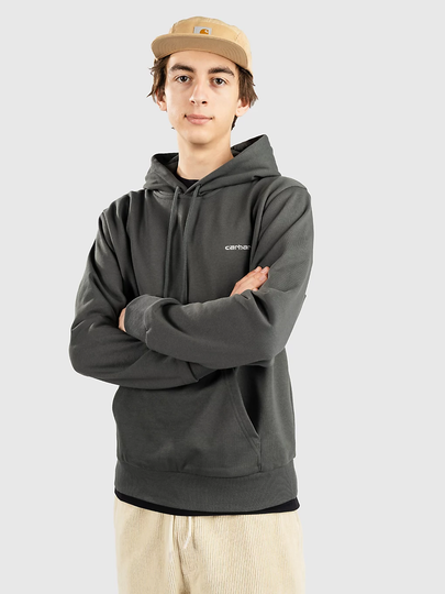 Carhartt WIP Script Embroidery Hoodie vihreä
