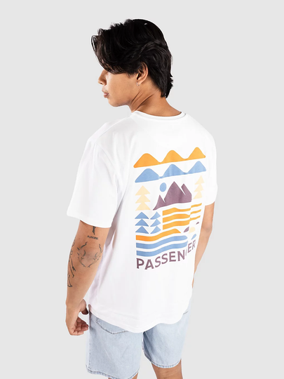 Passenger Cutout Organic Cotton T-paita musta