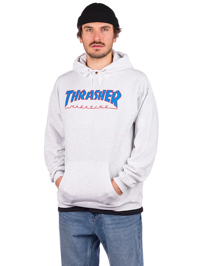 Thrasher Outlined Hoodie harmaa