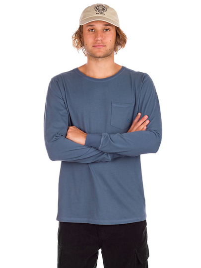 Kazane Oliver Naturals Long Sleeve T-Shirt sininen