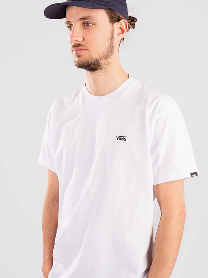 Vans Left Chest Logo T-paita valkoinen