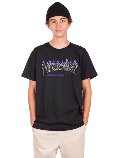 Thrasher Godzilla Charred T-Shirt musta