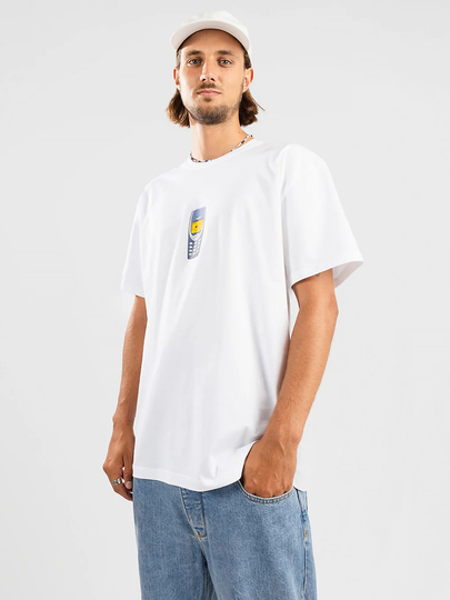 Cleptomanicx Disconnect T-Shirt valkoinen