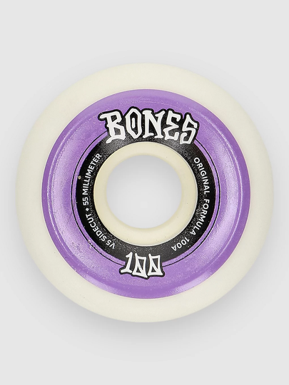 Bones Wheels Originals 100A V5 Sidecut 55mm Renkaat valkoinen
