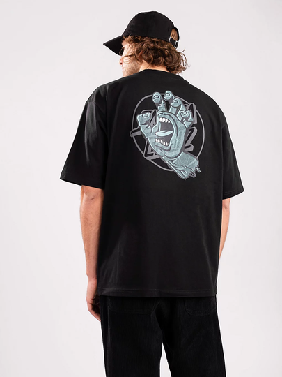 Santa Cruz Opus Hand Overlay T-Shirt musta
