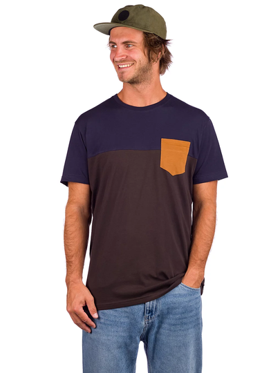 Iriedaily Block Pocket T-Shirt ruskea