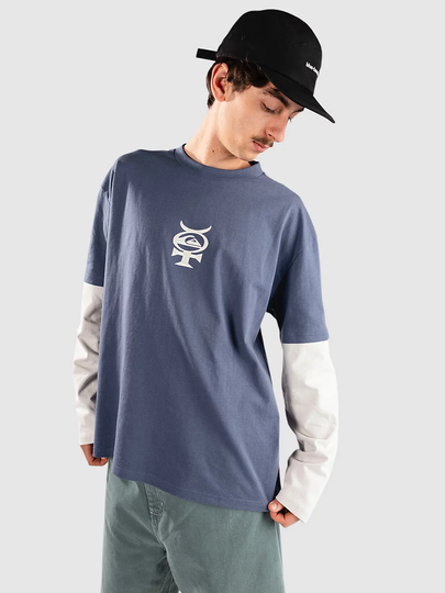 Quiksilver Mercury Layer Pitkähihainen T-paita sininen