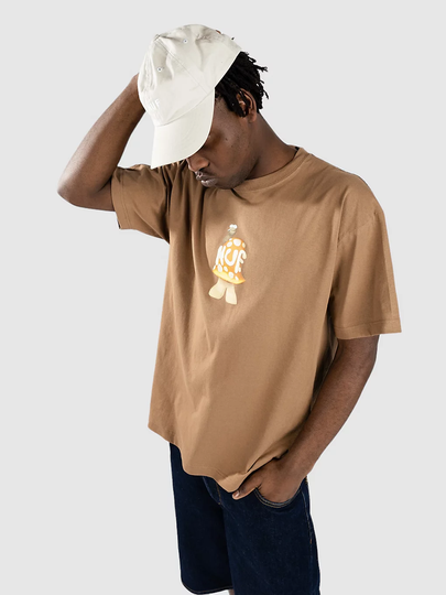 HUF Shroomery T-paita ruskea