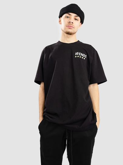 Afends Flowers T-Shirt musta