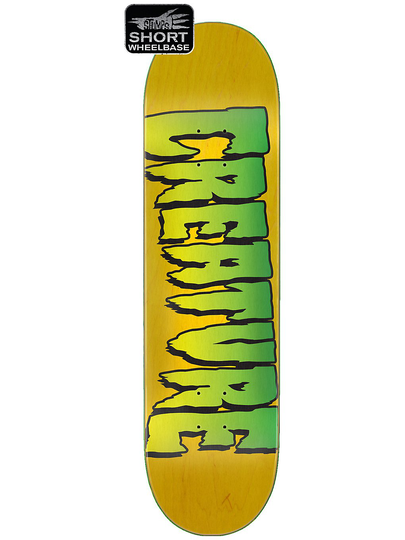 Creature Logo Stumps 8.0" Skateboard Deck keltainen