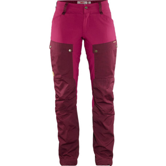 Fjällräven Keb Trousers Curved W Reg - Dark Garnet-plum - Naiset - 36