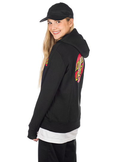 Santa Cruz Classic Dot Hoodie musta