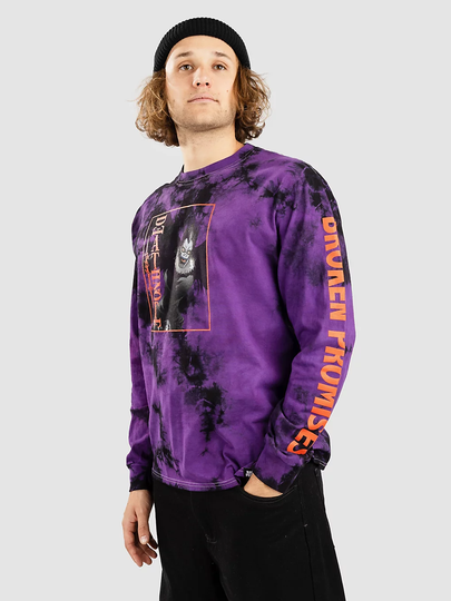 Broken Promises X Deathnote Ryuk Long Sleeve T-Shirt tiedye