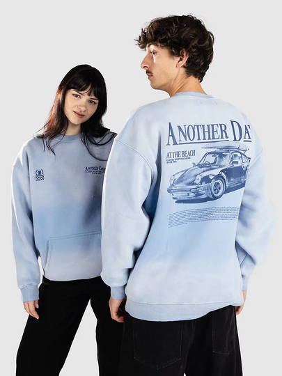 Another Cotton Lab Another Day Oversized Washed Neulepaita sininen