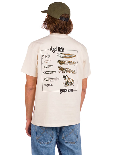 Dravus Life goes on T-Shirt valkoinen