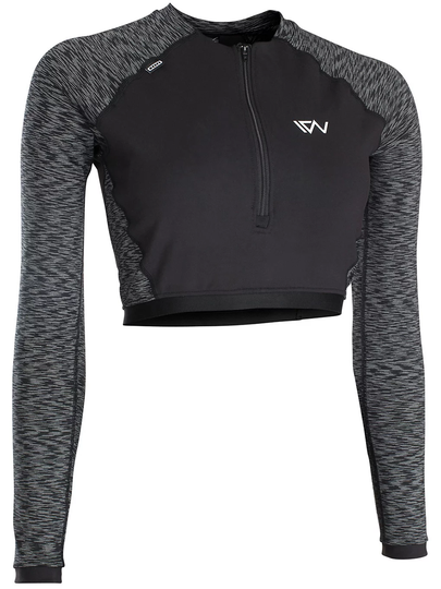 Ion Muse Shorty Longsleeve Rash Guard musta
