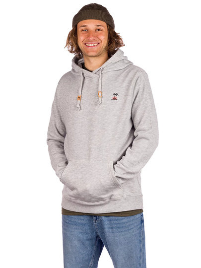 Tentree Palm Sunset Embroidery Hoodie harmaa