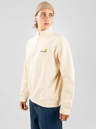 Carhartt WIP American Script Zip Hoodie valkoinen