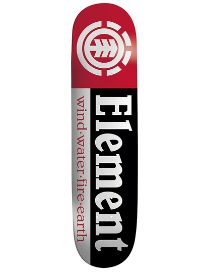 Element Section Black Shape 9 7.75" Skateboard Deck musta