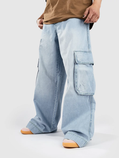 A.LAB Rave Cargo Denim Farkut sininen