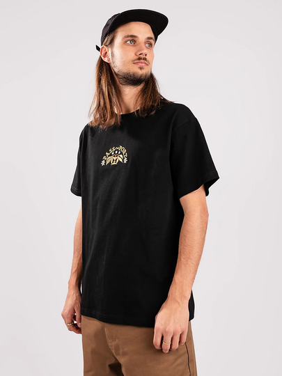 Pass Port Arch Embroidery T-Shirt musta