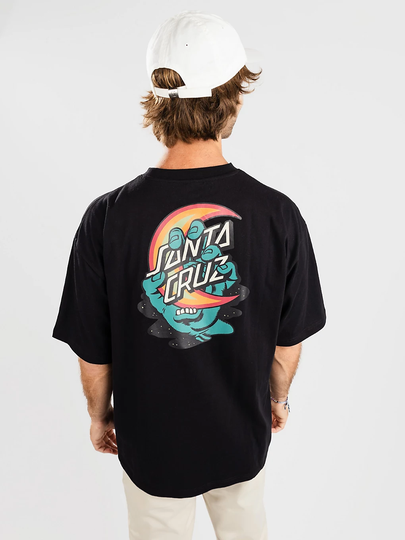 Santa Cruz Screaming Delta Moon T-Shirt musta
