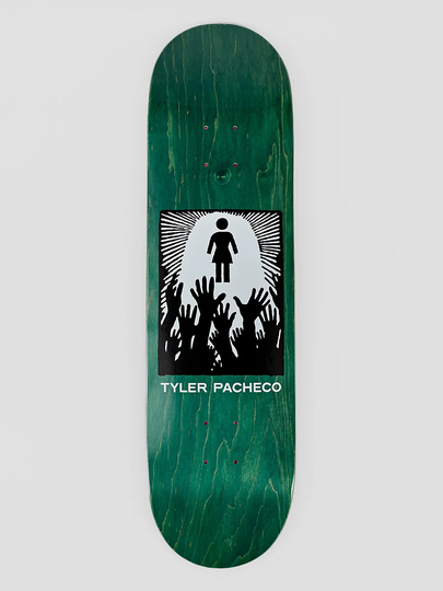 Girl Pacheco Praise 8.375" Skateboard Deck vihreä