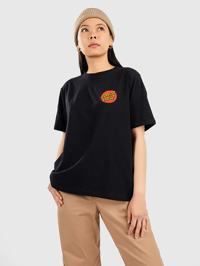 Santa Cruz Classic Dot Chest T-Shirt musta