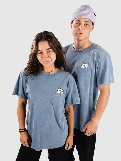 RIPNDIP Lord Nermal Pocket T-paita sininen