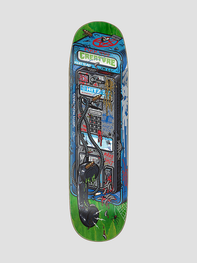 Creature Hitz Last Call 8.78" Skateboard Deck vihreä